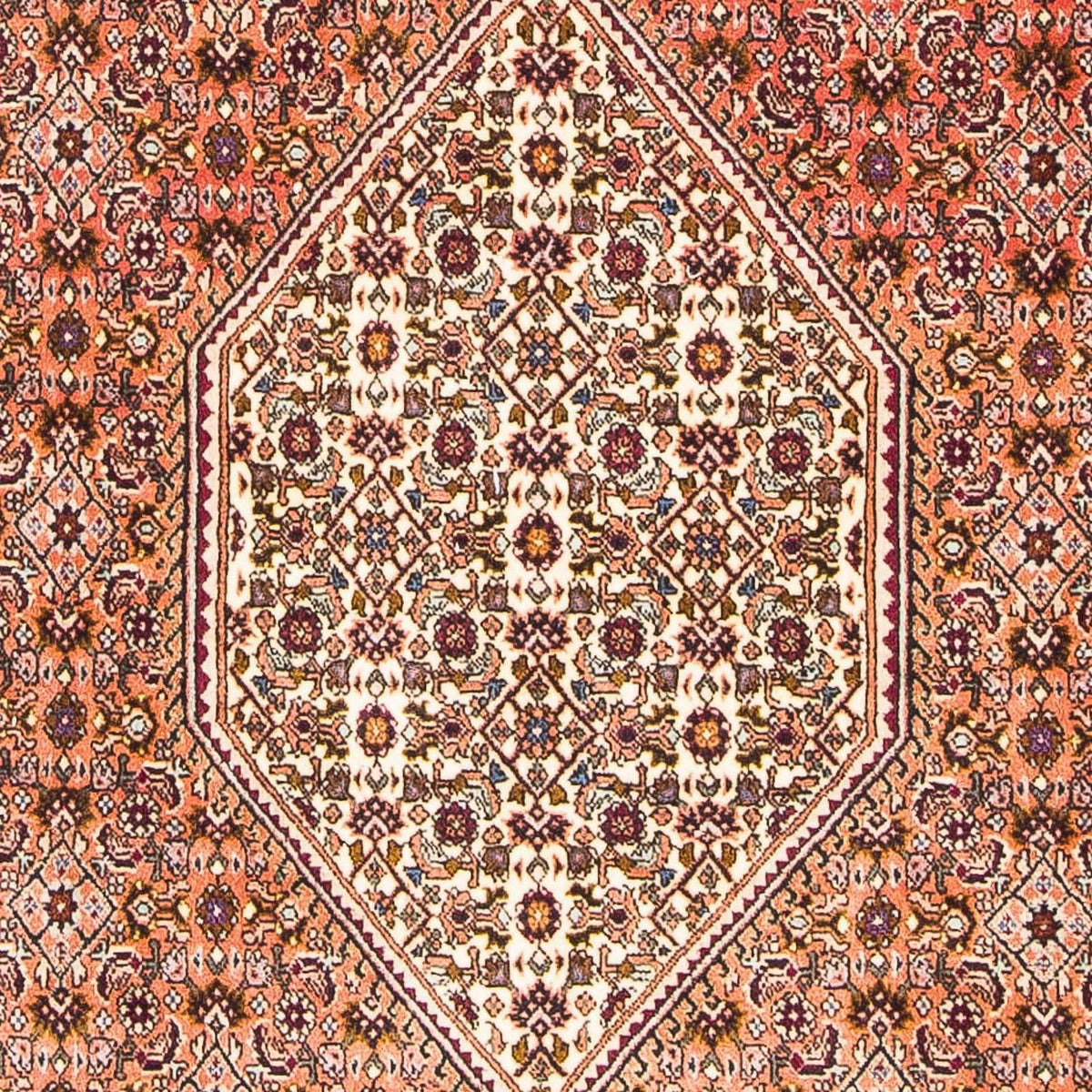 Alfombra persa - Bidjar - 179 x 113 cm - rojo claro