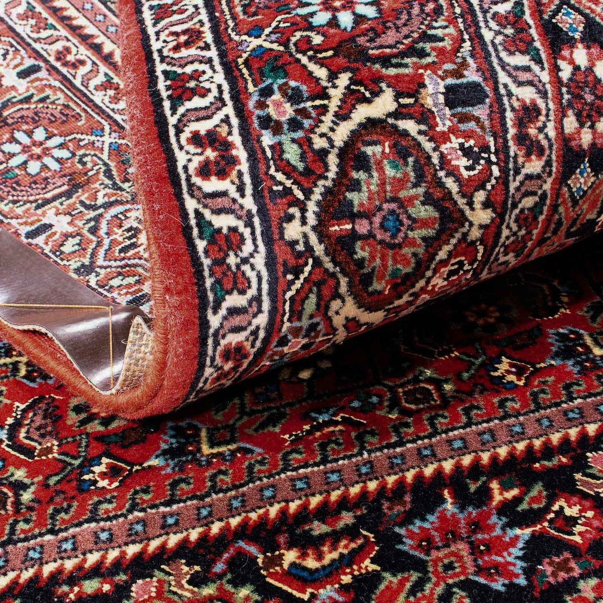 Alfombra persa - Bidjar - 181 x 112 cm - rojo