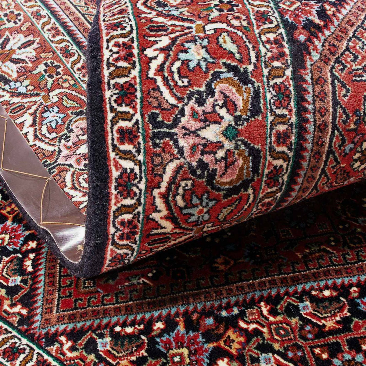 Alfombra persa - Bidjar - 172 x 112 cm - rojo