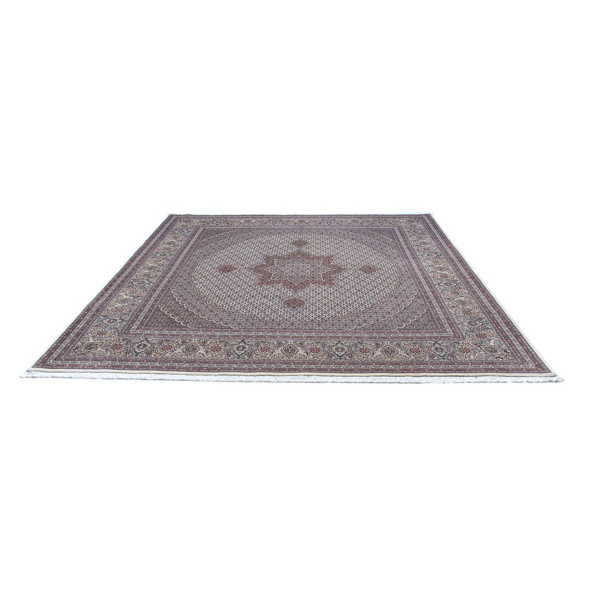 Alfombra persa - Tabriz cuadrado  - 258 x 252 cm - gris