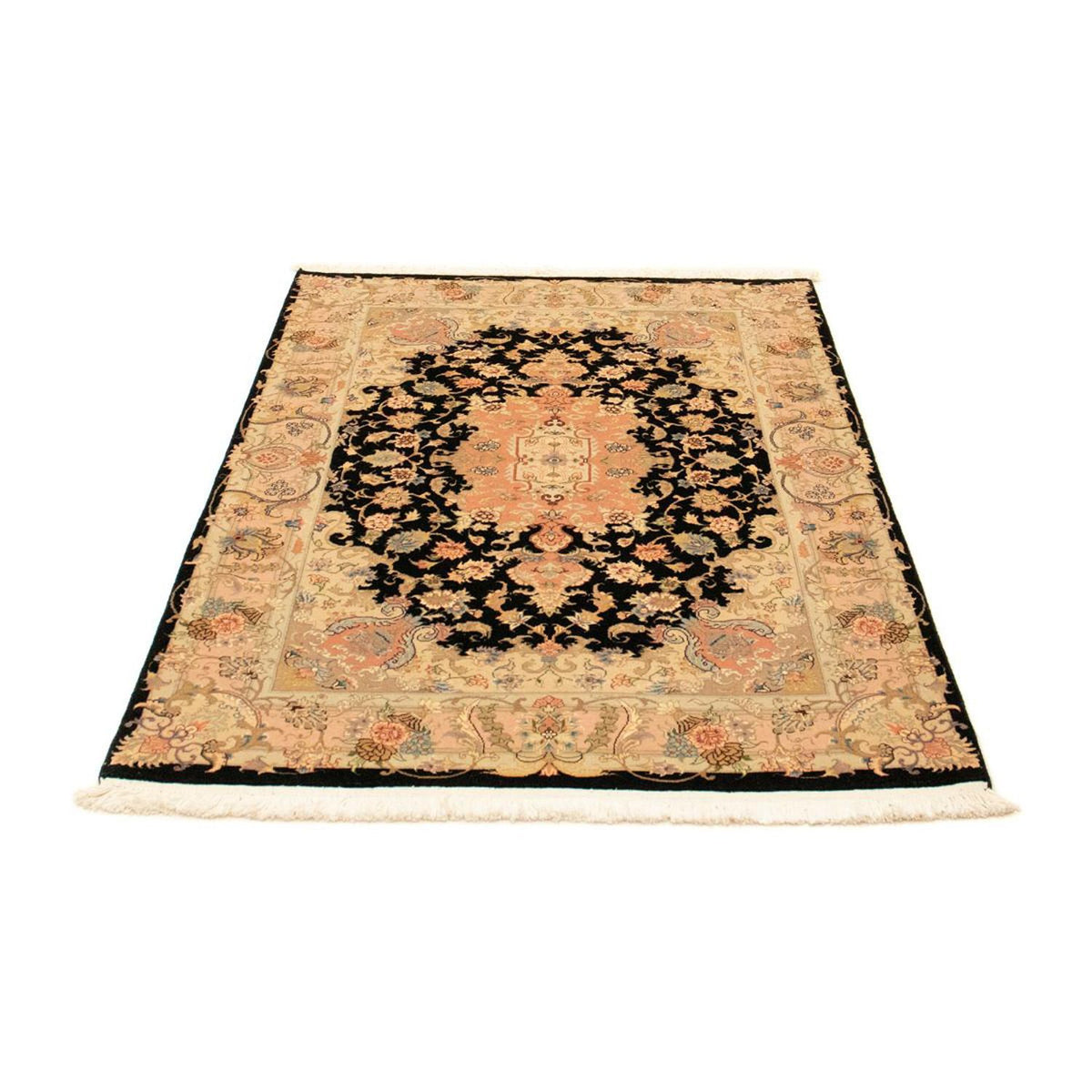 Alfombra Persa - Tabriz - Real - 150 x 100 cm - azul oscuro