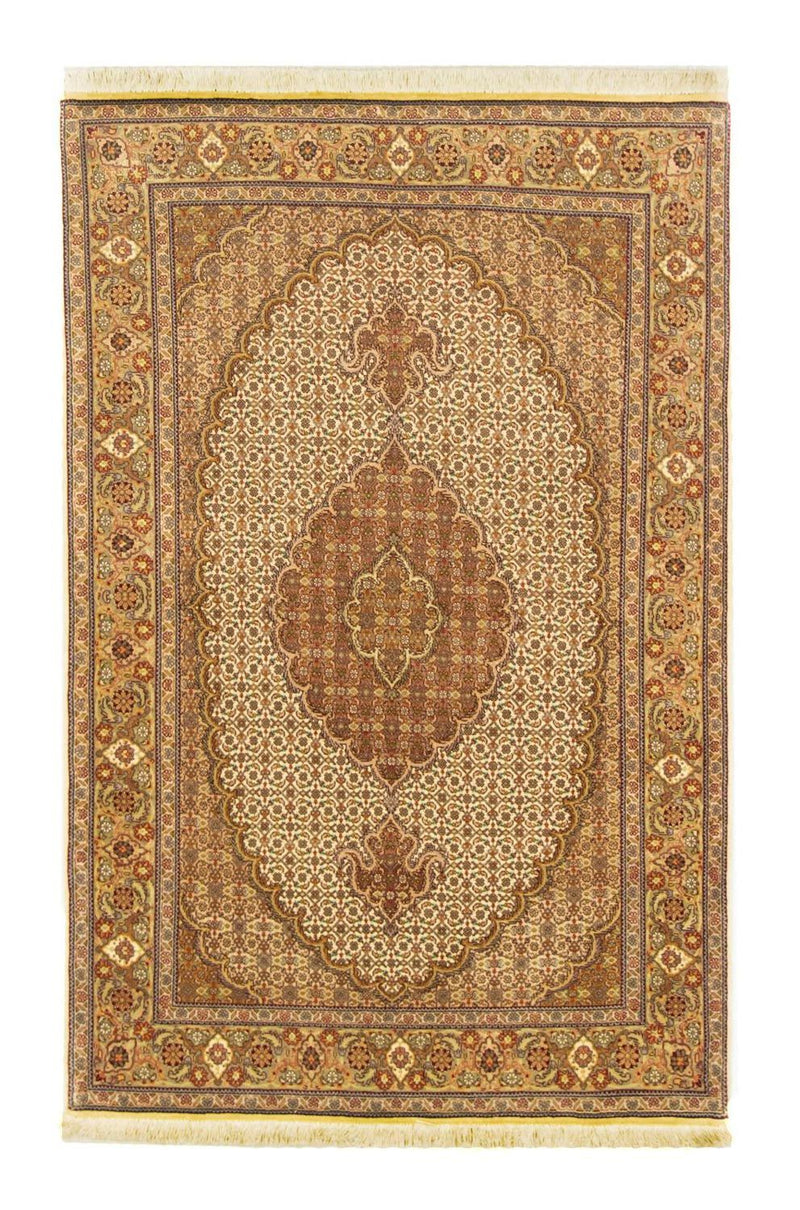 Alfombra Persa - Tabriz - Real - 153 x 105 cm - beige