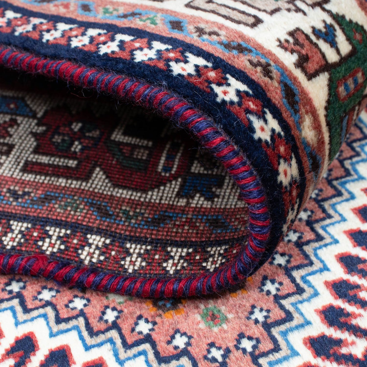 Alfombra de pasillo Alfombra persa - Bidjar - 288 x 80 cm - azul oscuro