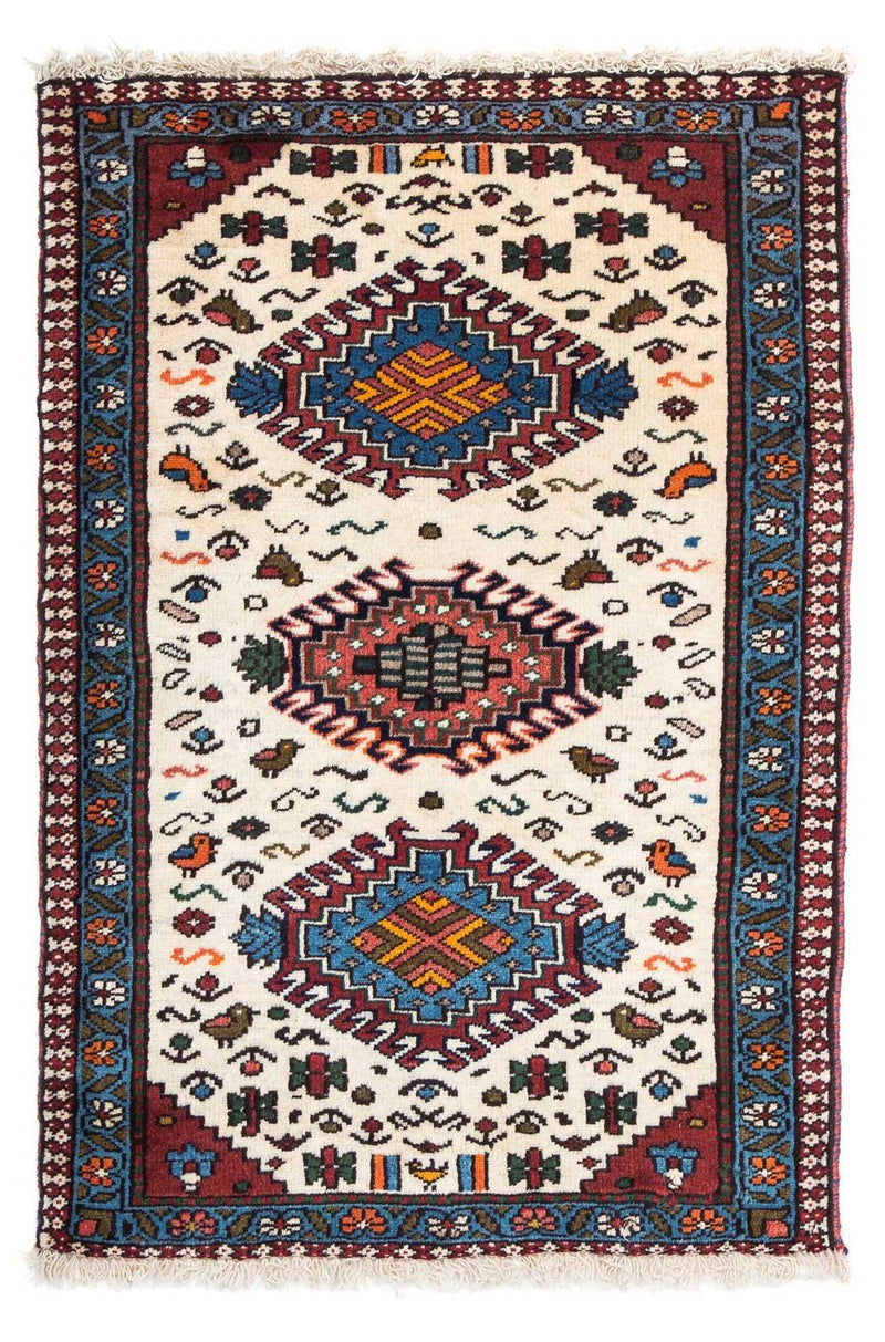 Alfombra persa - Nómada - 96 x 63 cm - beige