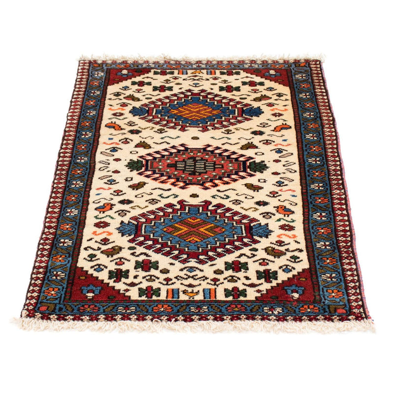 Alfombra persa - Nómada - 96 x 63 cm - beige