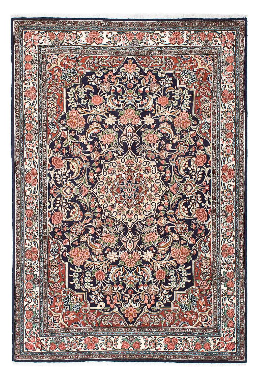 Alfombra persa - Bidjar - 207 x 140 cm - azul oscuro