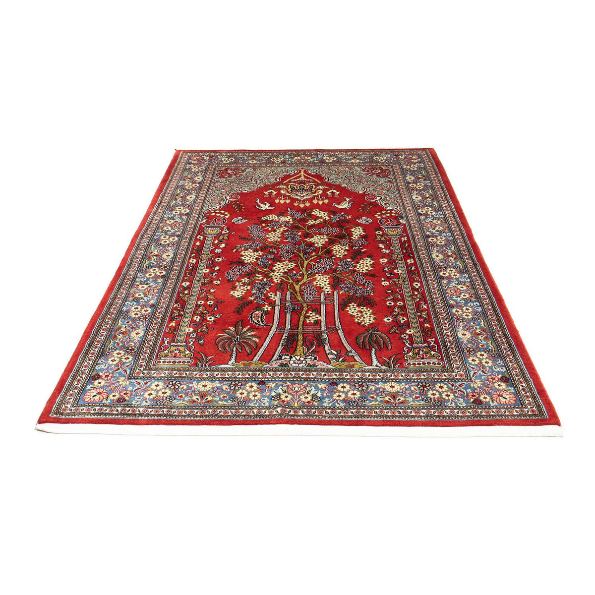 Alfombra persa - Ghom - 200 x 140 cm - rojo
