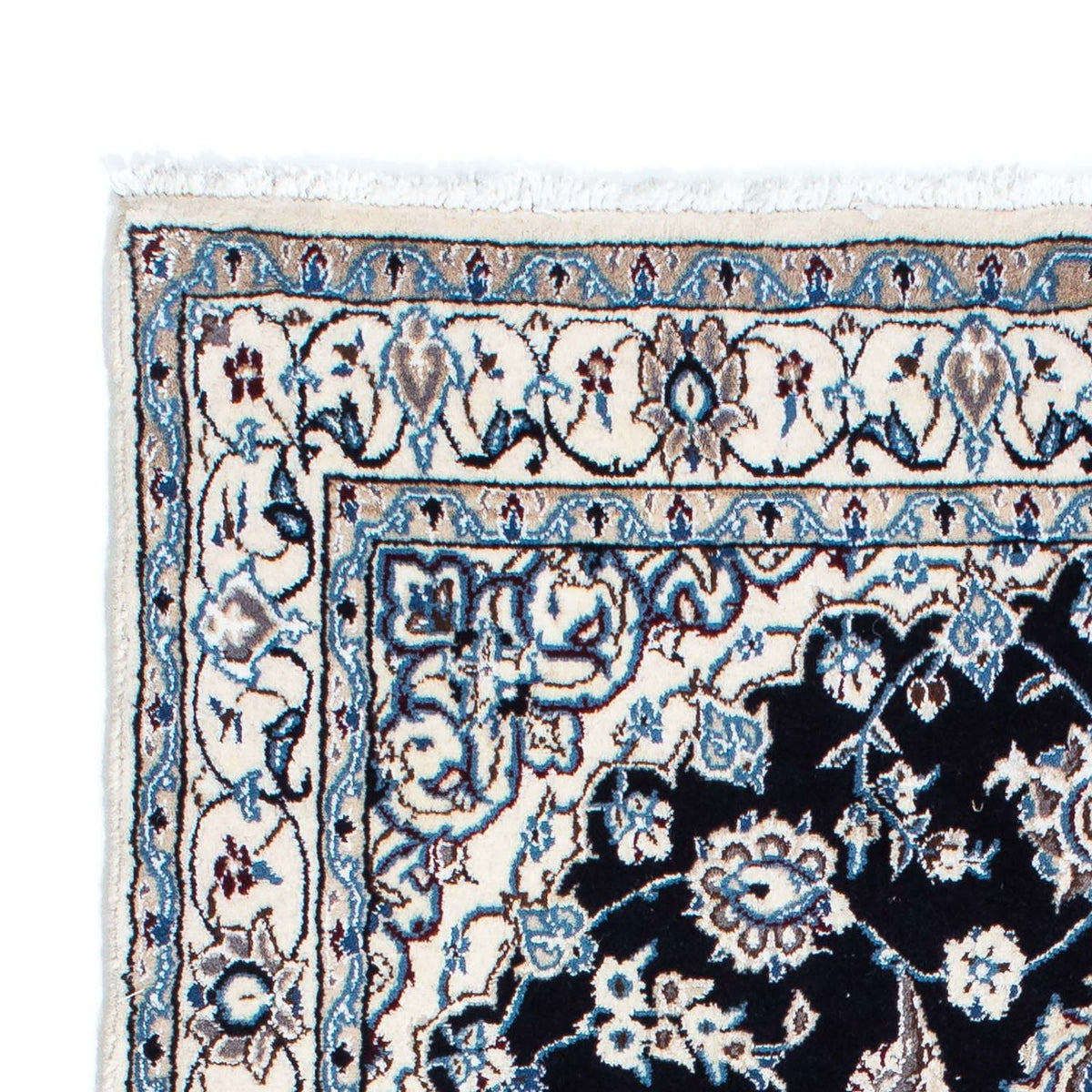 Alfombra de pasillo Alfombra Persa - Nain - Real - 174 x 106 cm - beige