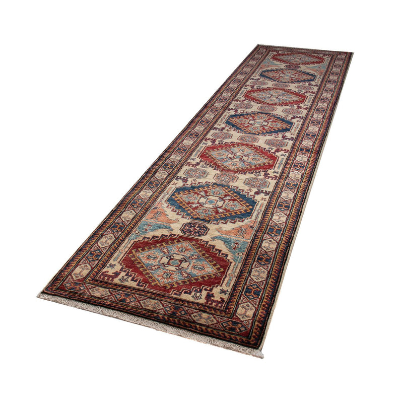 Alfombra de pasillo Alfombra Ziegler - Kazak - 305 x 76 cm - azul oscuro