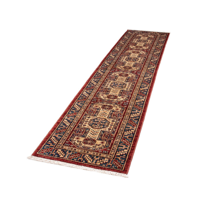 Alfombra de pasillo Alfombra Ziegler - Kazak - 281 x 62 cm - rojo oscuro