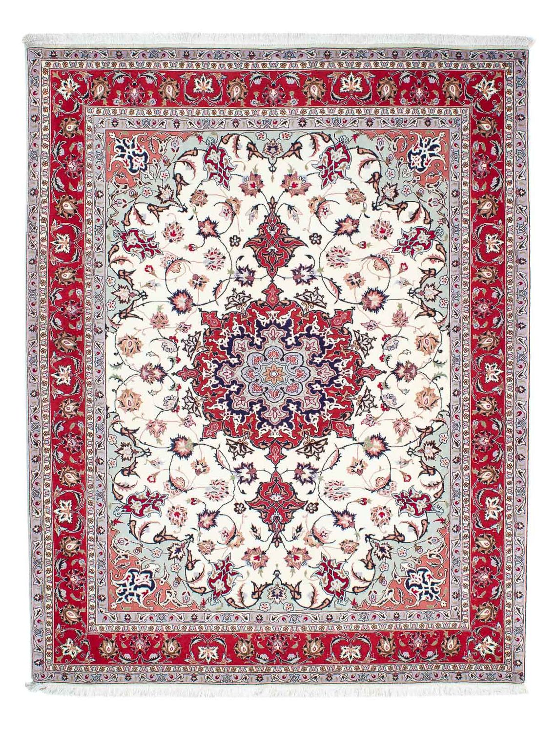 Alfombra Persa - Tabriz - Real - 200 x 154 cm - beige