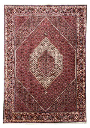 Alfombra persa - Bidjar - 352 x 252 cm - rojo oscuro