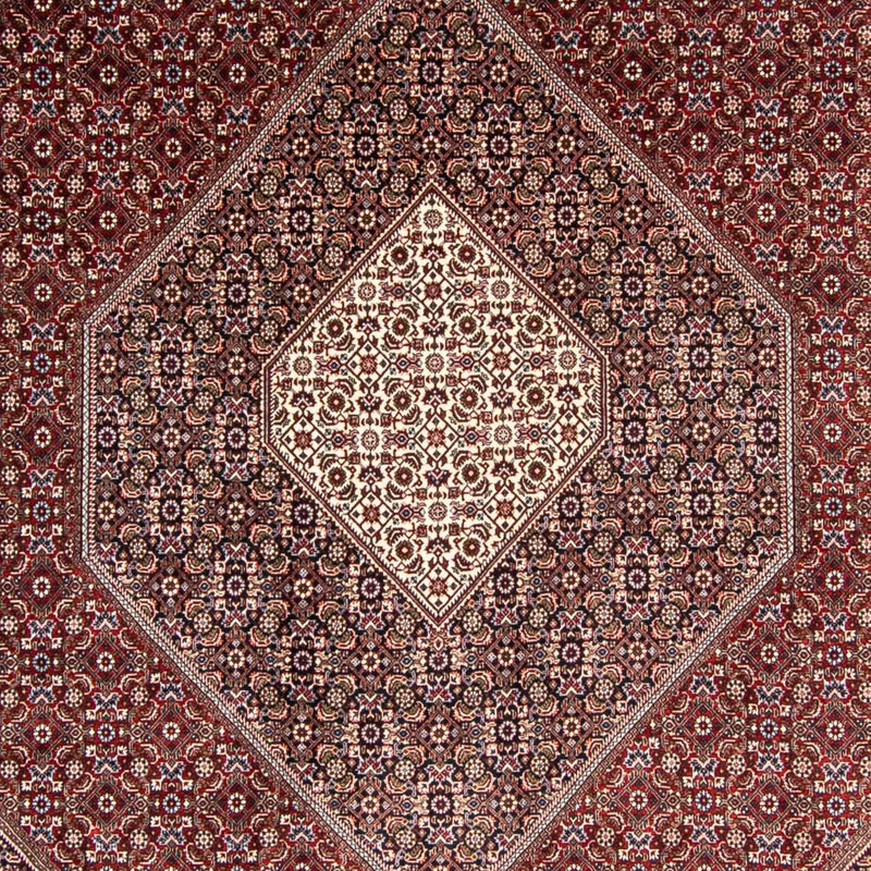 Alfombra persa - Bidjar - 350 x 251 cm - rojo oscuro