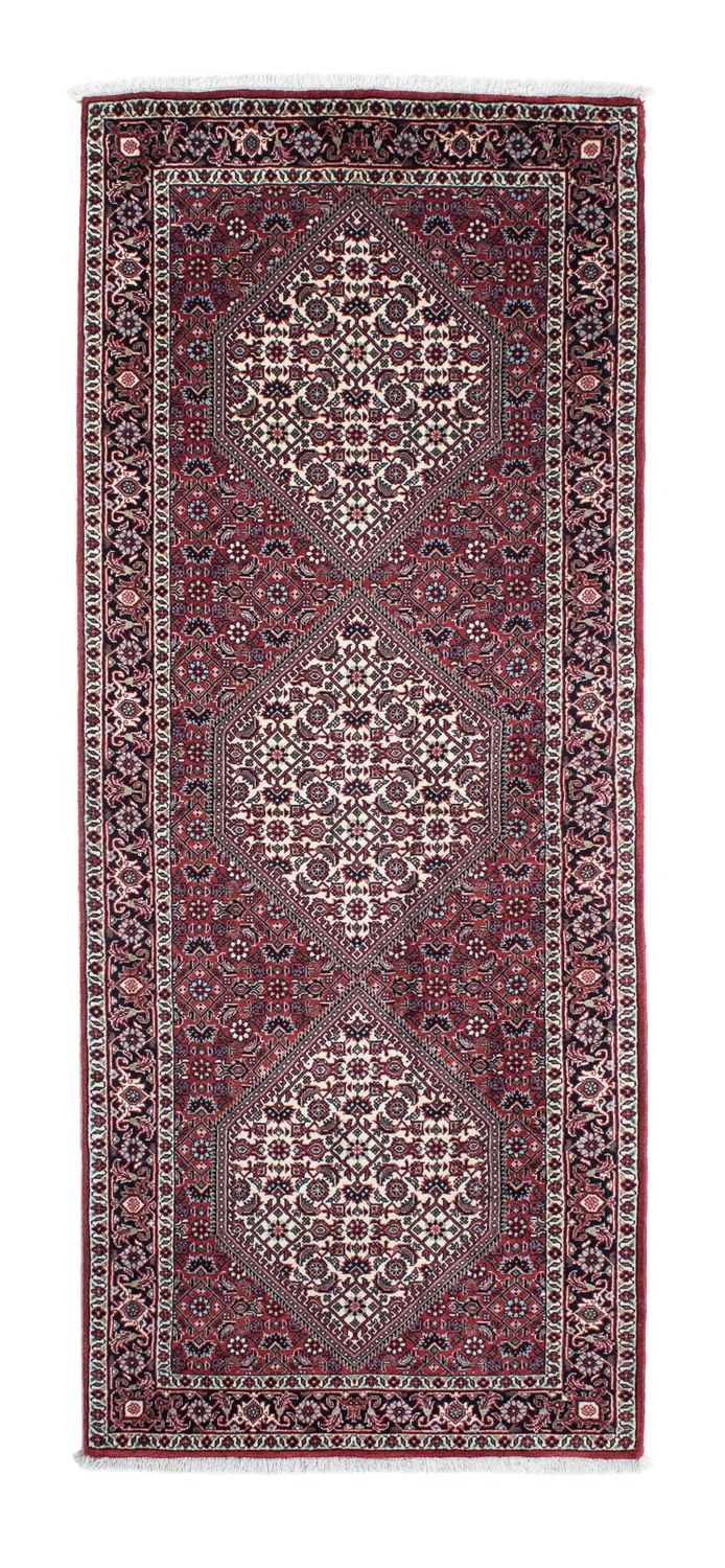 Alfombra de pasillo Alfombra persa - Bidjar - 198 x 77 cm - rojo