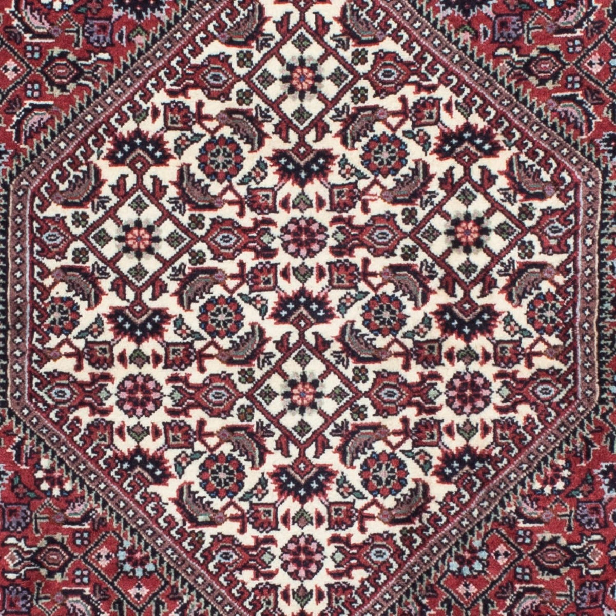 Alfombra de pasillo Alfombra persa - Bidjar - 198 x 77 cm - rojo