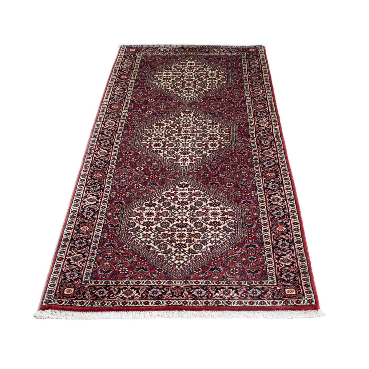 Alfombra de pasillo Alfombra persa - Bidjar - 198 x 77 cm - rojo