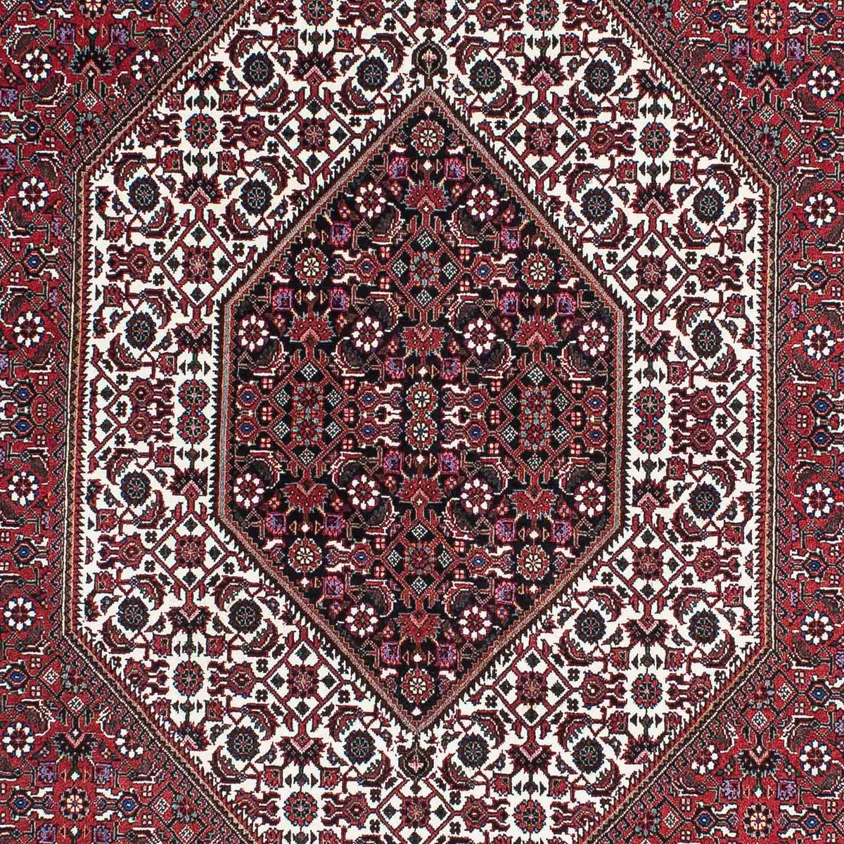 Alfombra persa - Bidjar - 210 x 131 cm - rojo claro