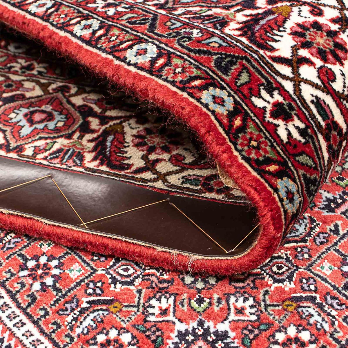 Alfombra persa - Bidjar - 220 x 142 cm - rojo