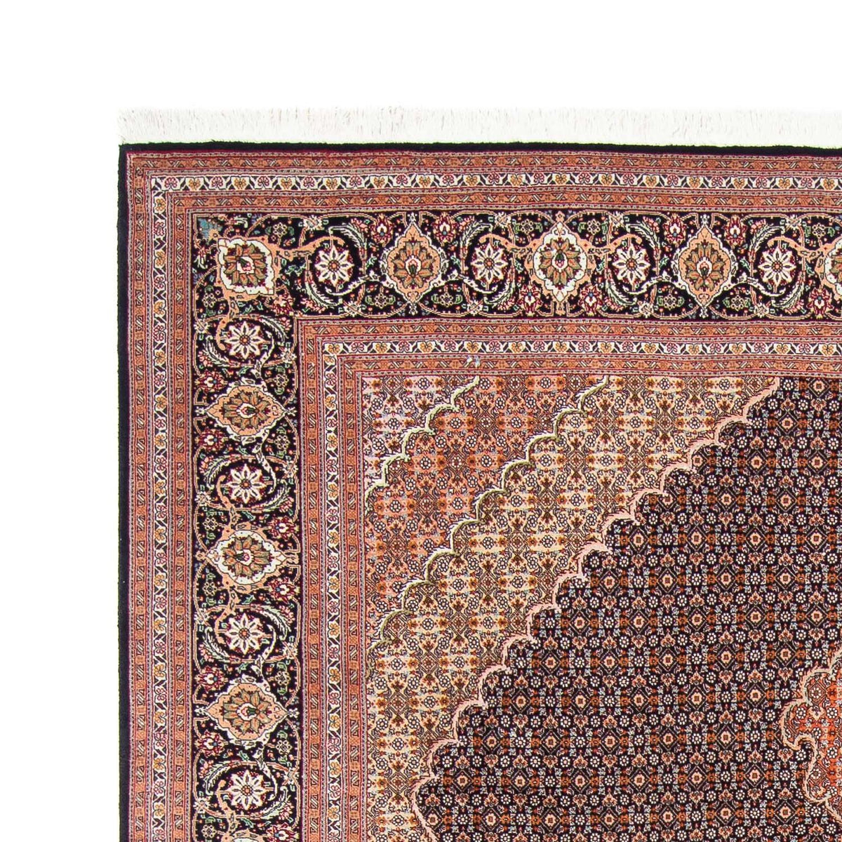 Alfombra persa - Tabriz - 300 x 202 cm - azul oscuro
