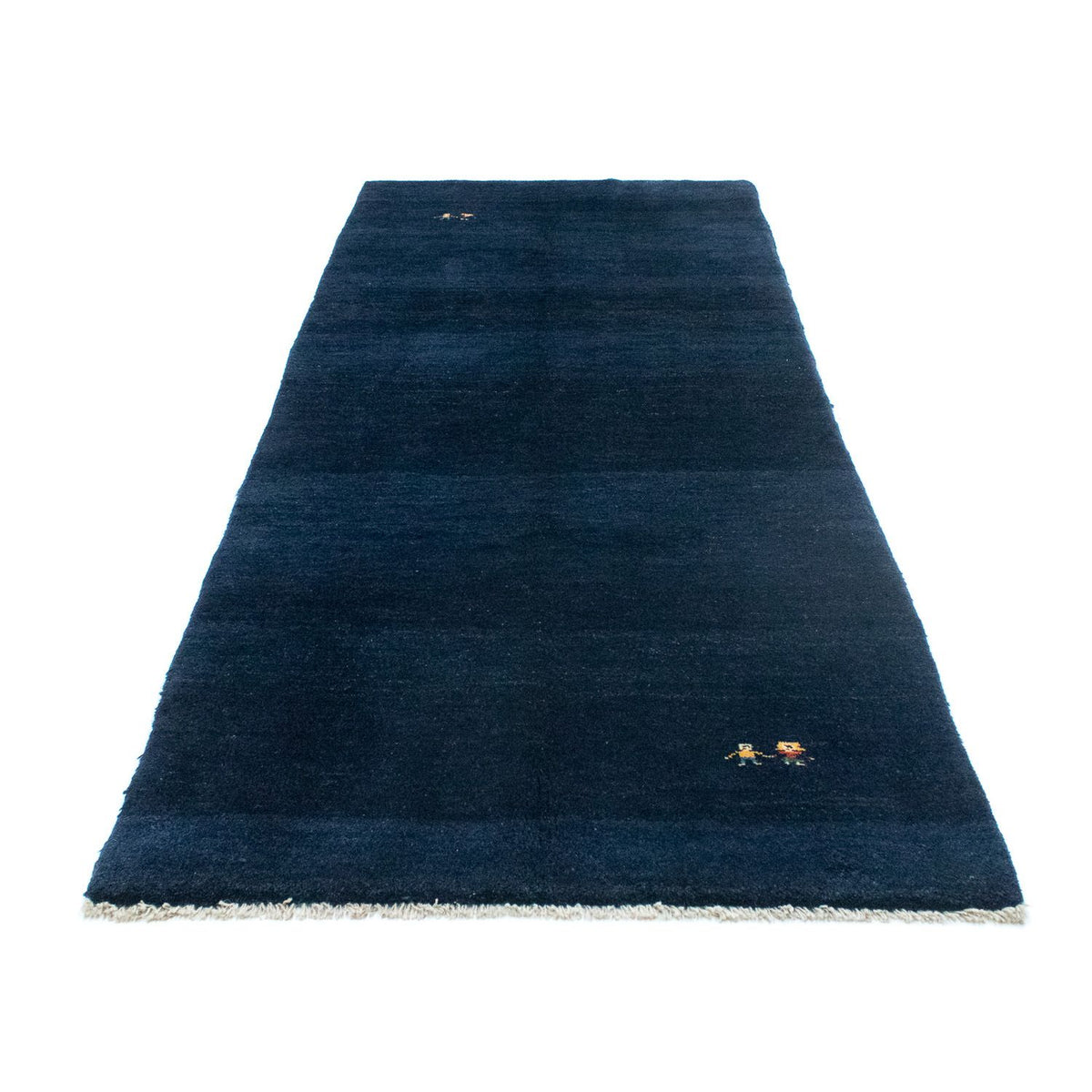 Alfombra de pasillo Alfombra Gabbeh - Persa - 293 x 111 cm - azul oscuro