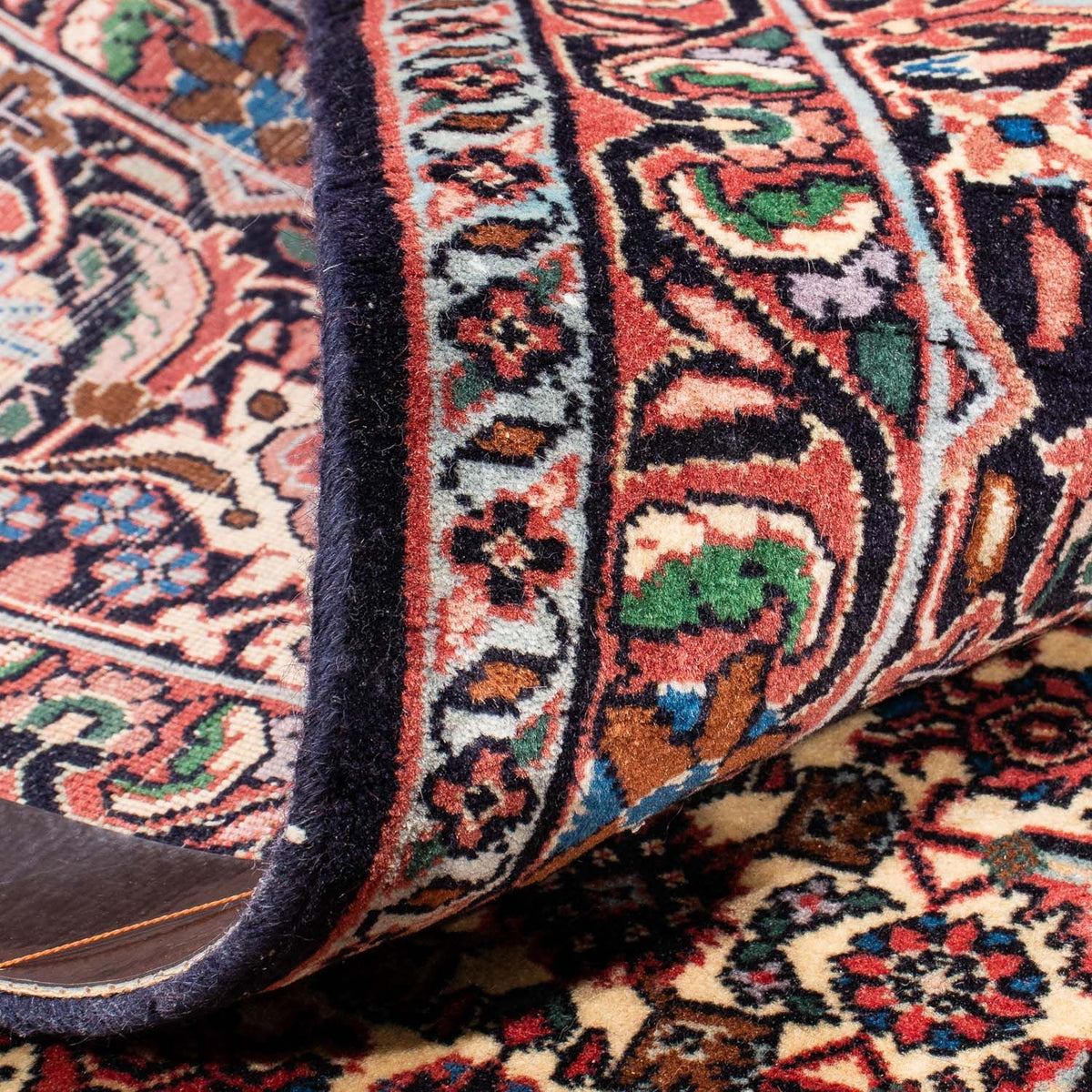 Alfombra persa - Bidjar - 348 x 252 cm - rojo oscuro