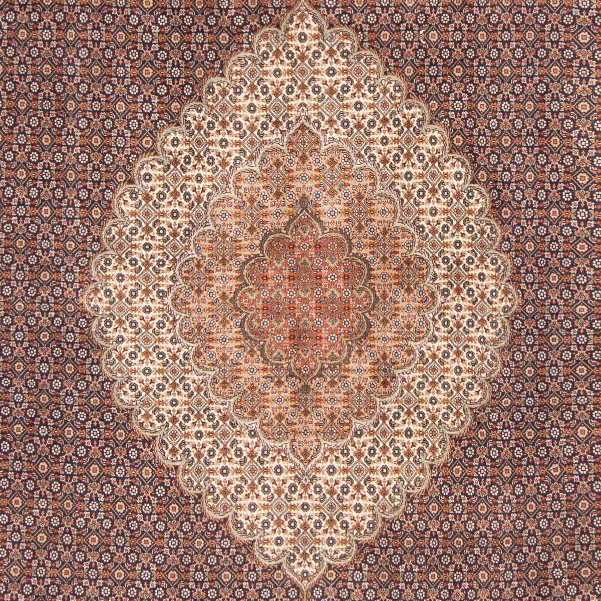 Alfombra persa - Tabriz - 304 x 202 cm - marrón claro