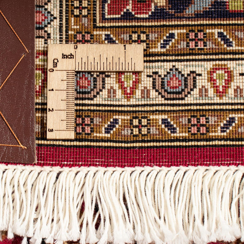 Alfombra persa - Tabriz cuadrado  - 204 x 201 cm - rojo oscuro