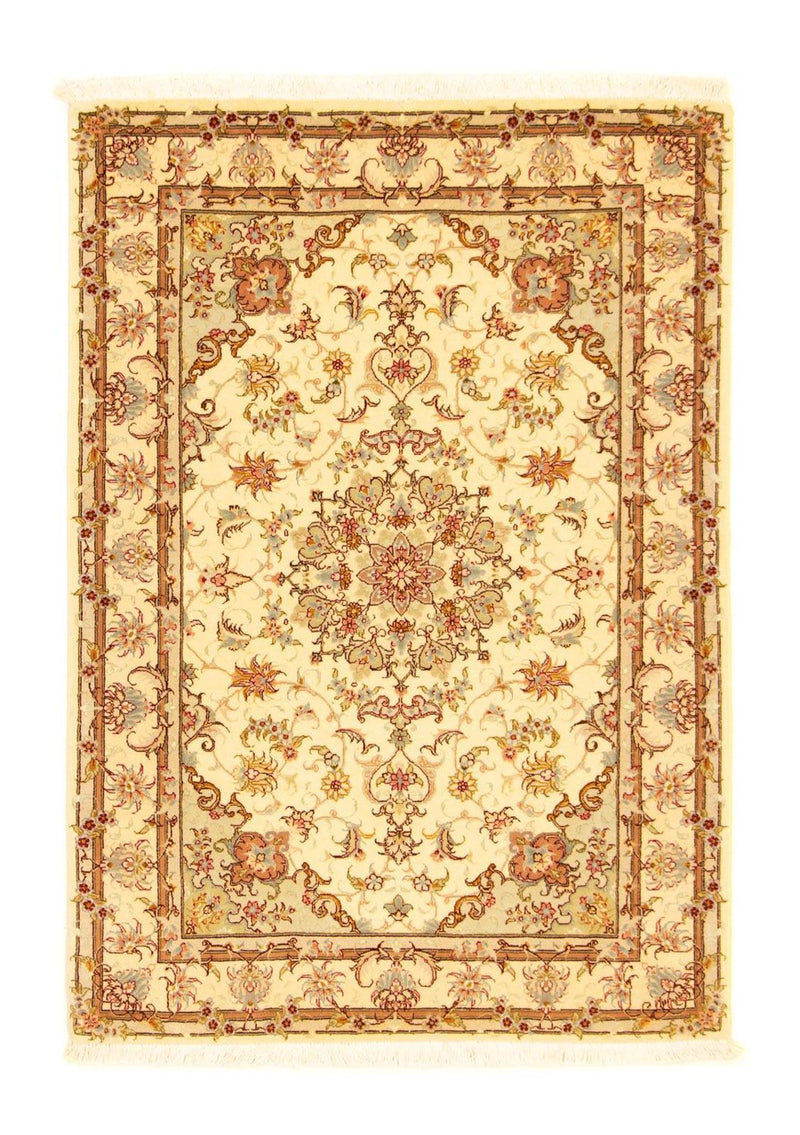 Alfombra Persa - Tabriz - Real - 145 x 100 cm - beige