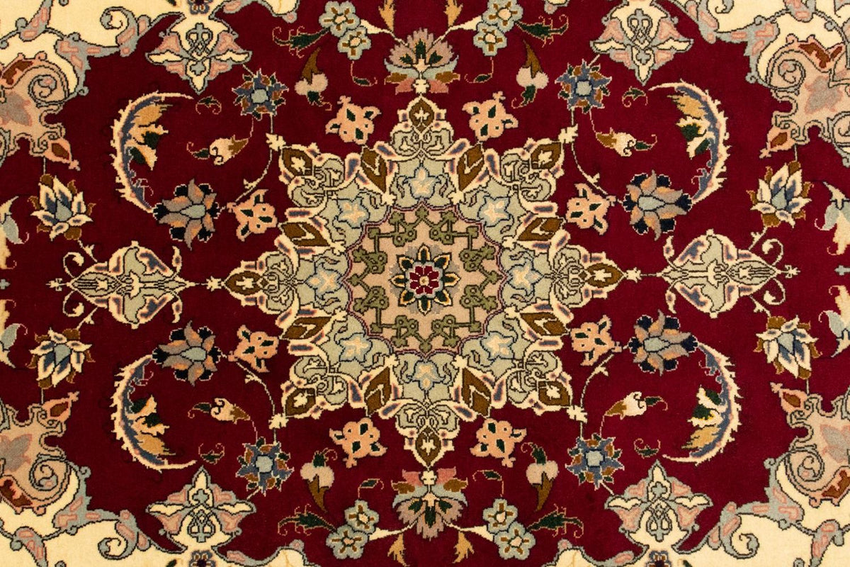 Alfombra Persa - Tabriz - Real - 146 x 100 cm - rojo