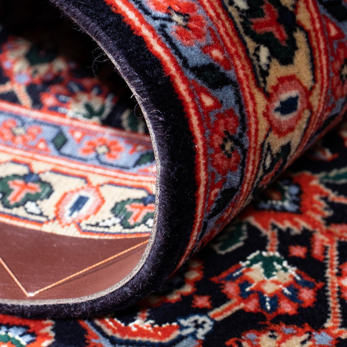 Alfombra de pasillo Alfombra persa - Tabriz - 201 x 64 cm - óxido