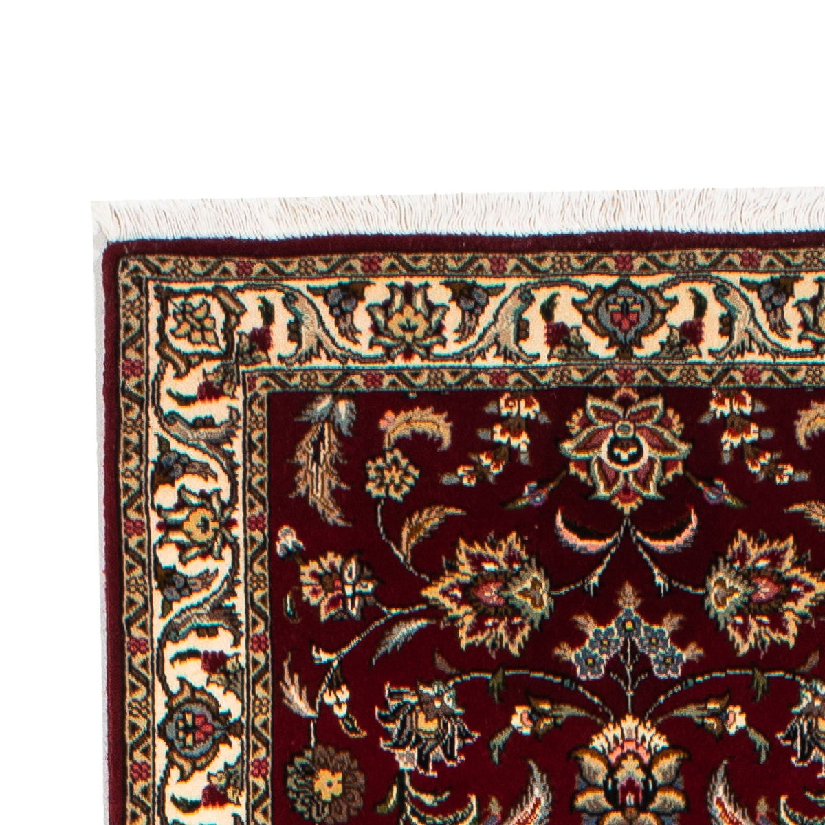 Alfombra de pasillo Alfombra Persa - Tabriz - Real - 316 x 75 cm - rojo oscuro