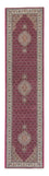 Alfombra de pasillo Alfombra persa - Tabriz - 343 x 82 cm - rojo oscuro