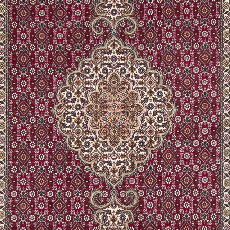 Alfombra de pasillo Alfombra persa - Tabriz - 343 x 82 cm - rojo oscuro