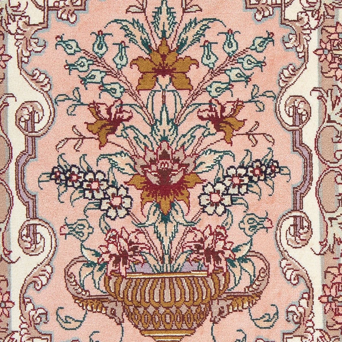 Alfombra Persa - Tabriz - Real - 92 x 59 cm - rojo claro