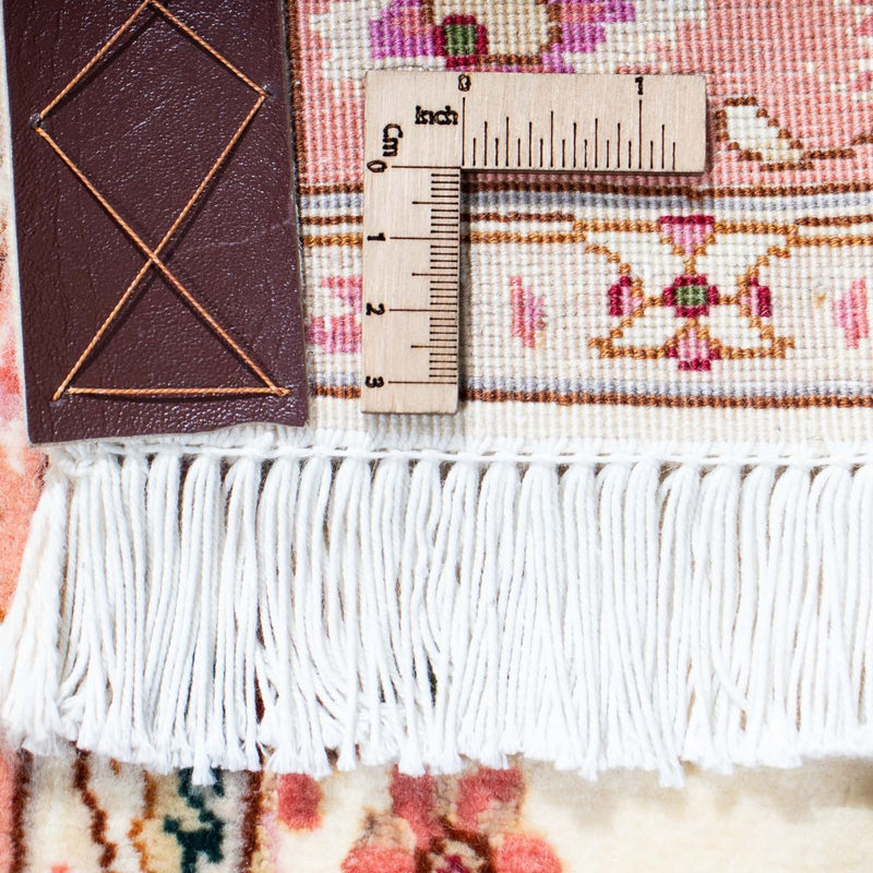 Alfombra de pasillo Alfombra Persa - Tabriz - Real - 212 x 82 cm - beige