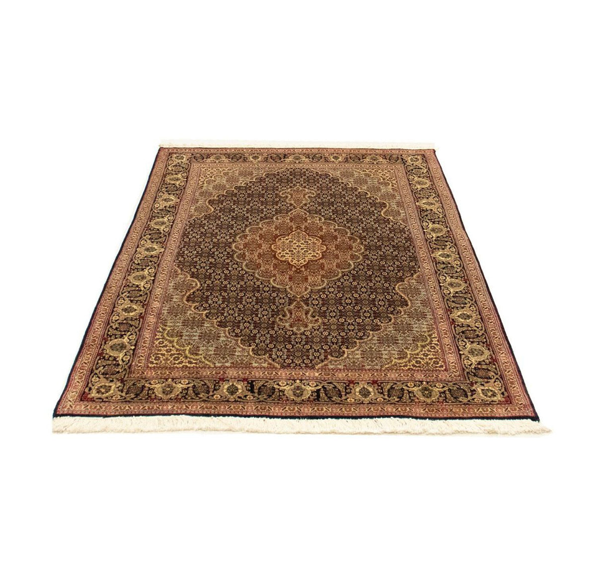 Alfombra Persa - Tabriz - Real - 150 x 100 cm - negro