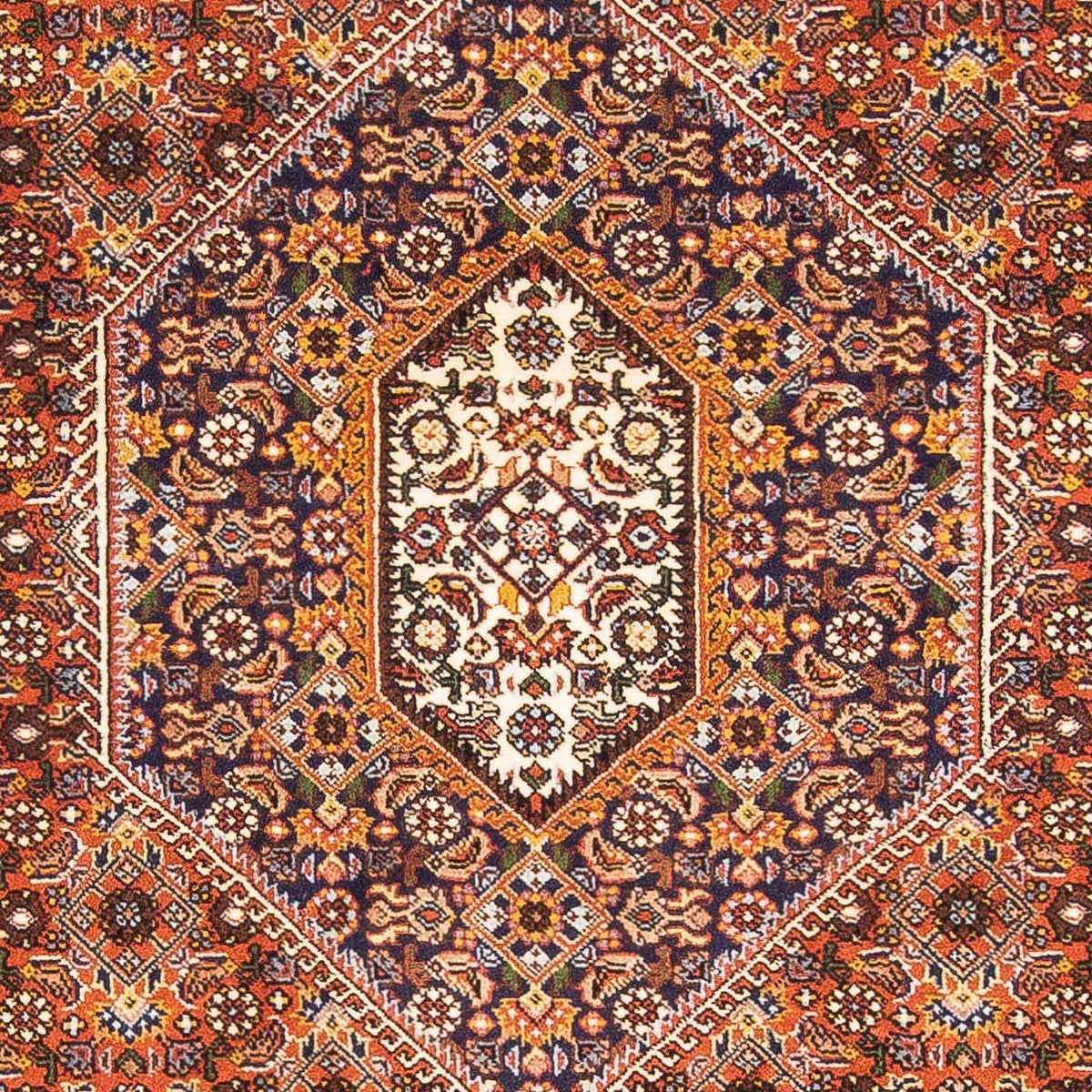 Alfombra persa - Bidjar - 173 x 112 cm - rosa