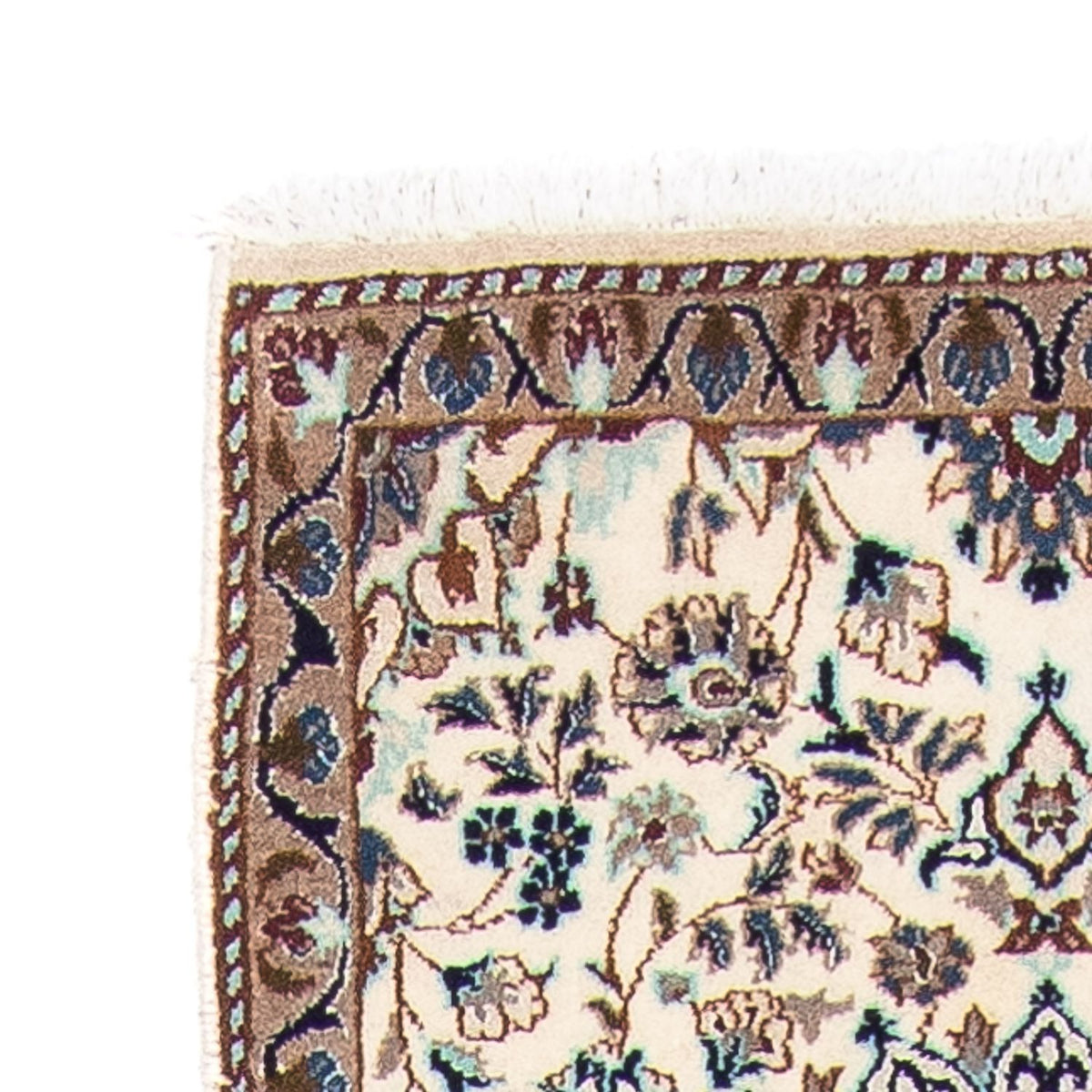 Alfombra de pasillo Alfombra persa - Nain - 376 x 75 cm - beige