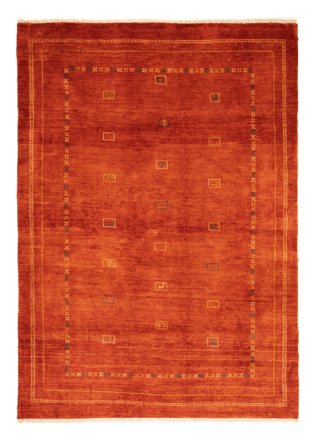 Alfombra Gabbeh - Persa - 236 x 171 cm - rojo