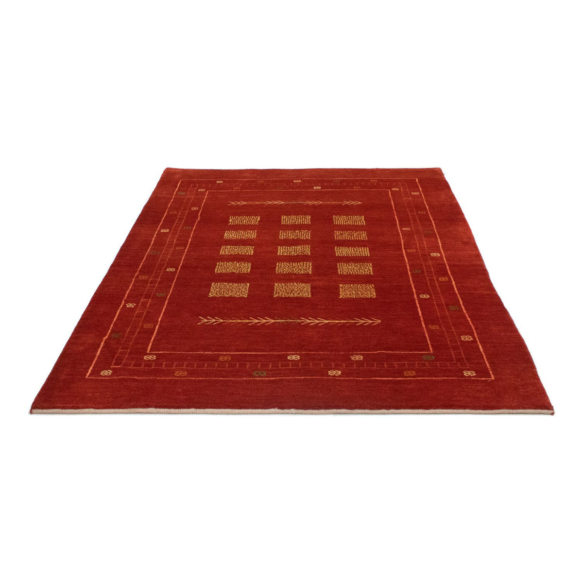 Alfombra Gabbeh - Persa - 193 x 149 cm - rojo