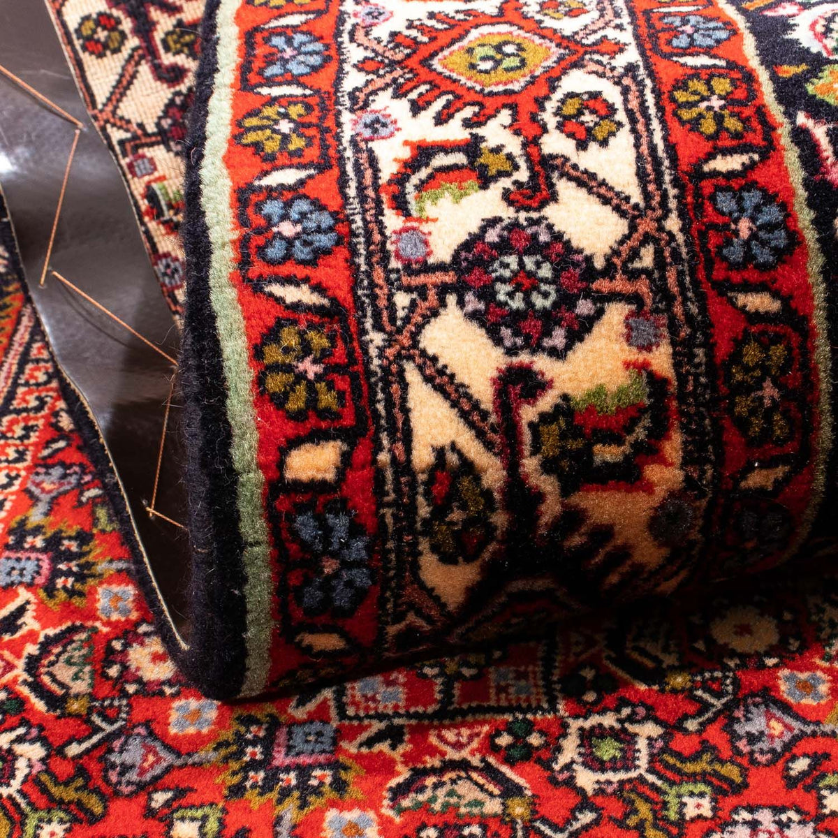 Alfombra persa - Bidjar - 173 x 112 cm - rojo