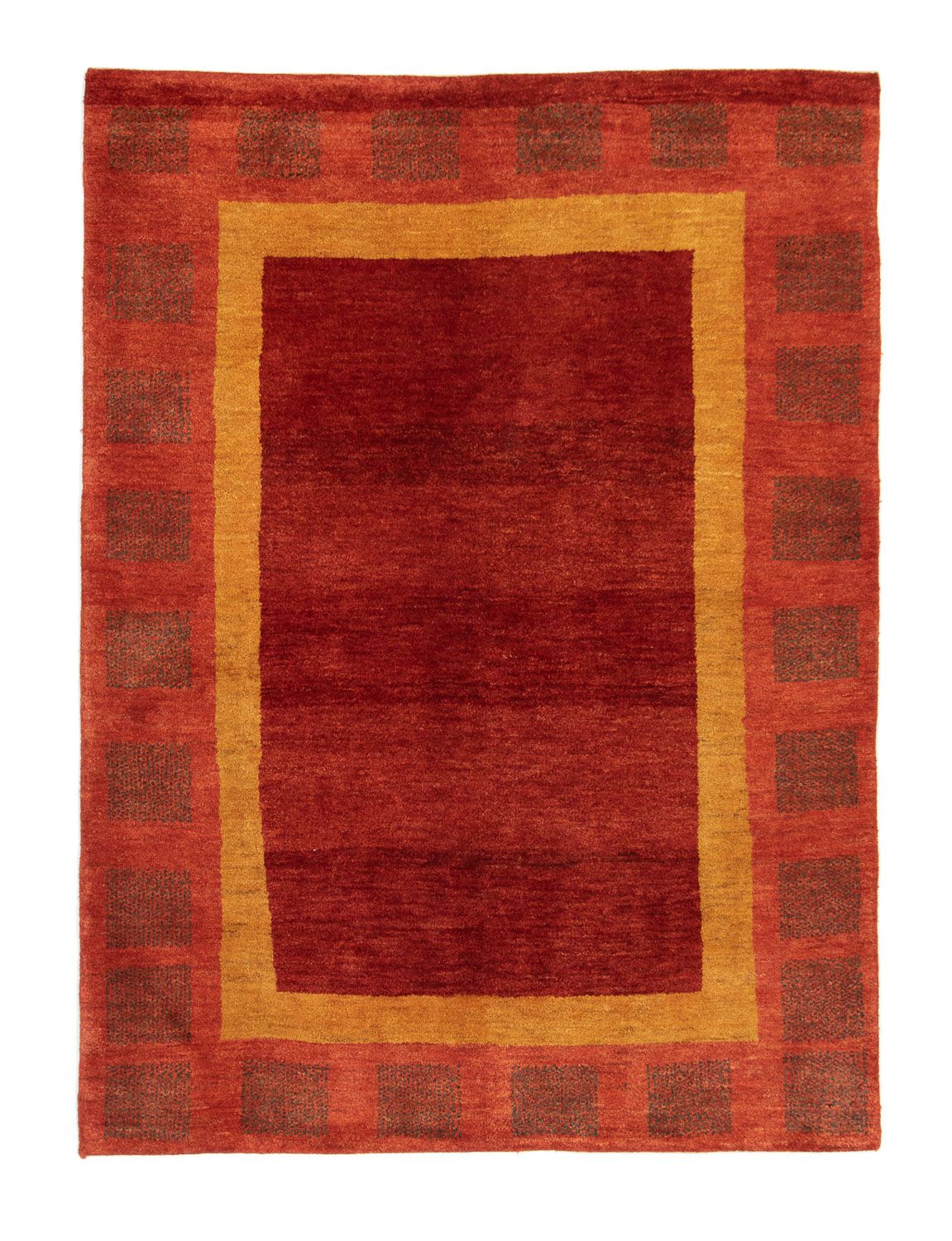 Alfombra Gabbeh - Persa - 198 x 147 cm - rojo