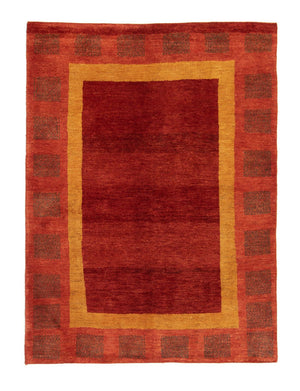 Alfombra Gabbeh - Persa - 198 x 147 cm - rojo