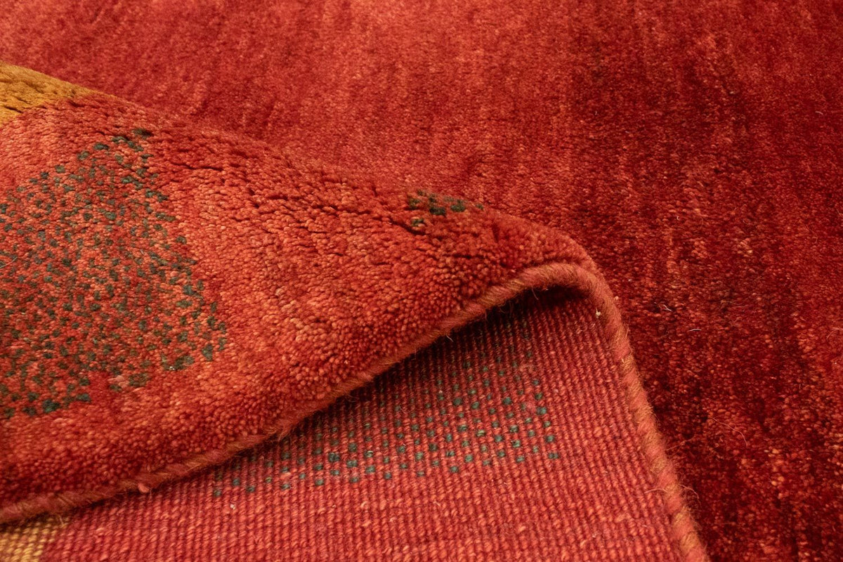 Alfombra Gabbeh - Persa - 198 x 147 cm - rojo