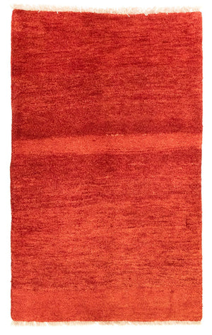 Alfombra Gabbeh - Persa - 120 x 74 cm - rojo