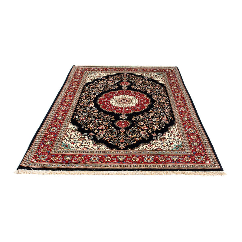 Alfombra persa - Ghom - 210 x 140 cm - azul oscuro