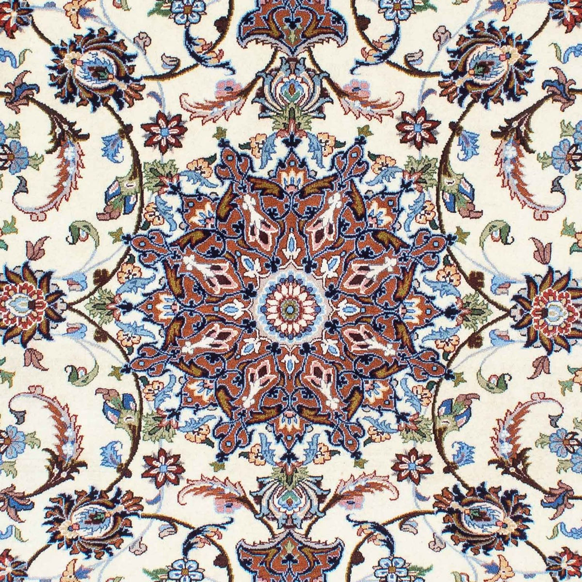 Alfombra persa - Ghom - 253 x 180 cm - beige