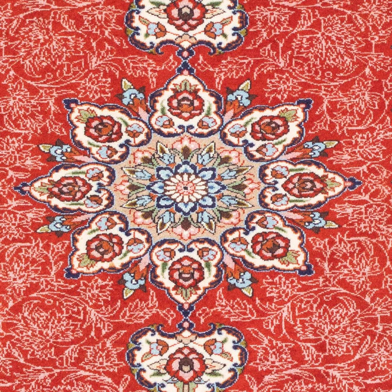 Alfombra persa - Ghom - 111 x 93 cm - óxido