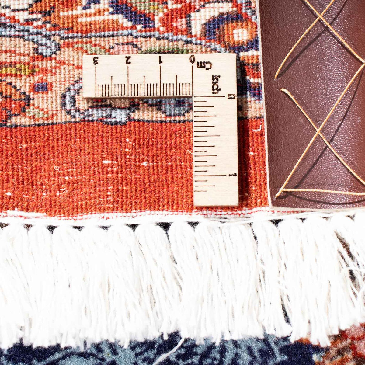 Alfombra persa - Ghom - 111 x 93 cm - óxido