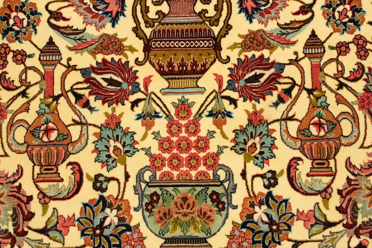 Alfombra persa - Ghom - 170 x 104 cm - beige